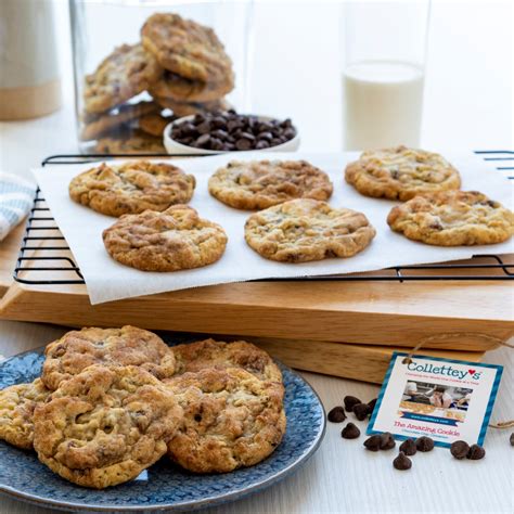 Collettey's cookies - The Healthy Breakfast Cookie. $ 30.00. Healthy Breakfast Cookie. A Family Favorite. This healthy breakfast cookie will surprise you how delicious it is for a cookie with no white sugar, no butter, and no white flour. It is Collette’s Mom’s favorite way to start her day with a fresh cup of coffee. Made with all natural ingredients and a ... 